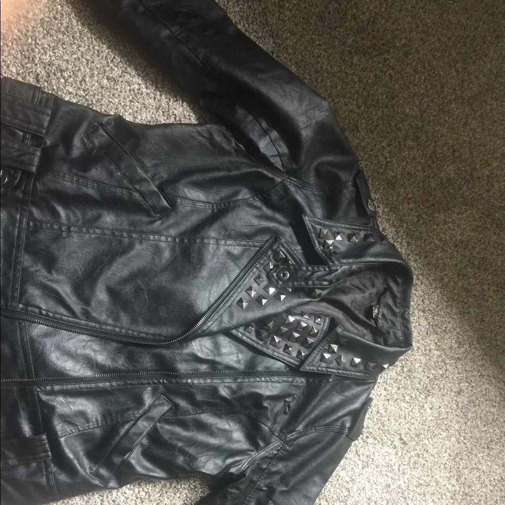 Vegan Leather motorcycle jacket